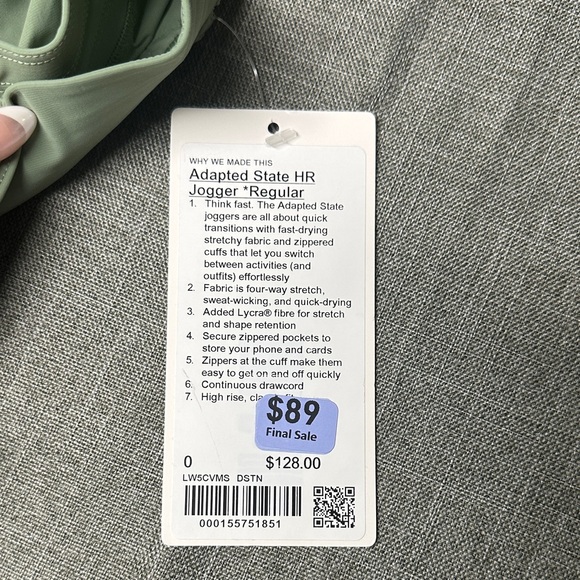 Lululemon Adapted State HR Jogger Regular NWT DSTN - Picture 6 of 6